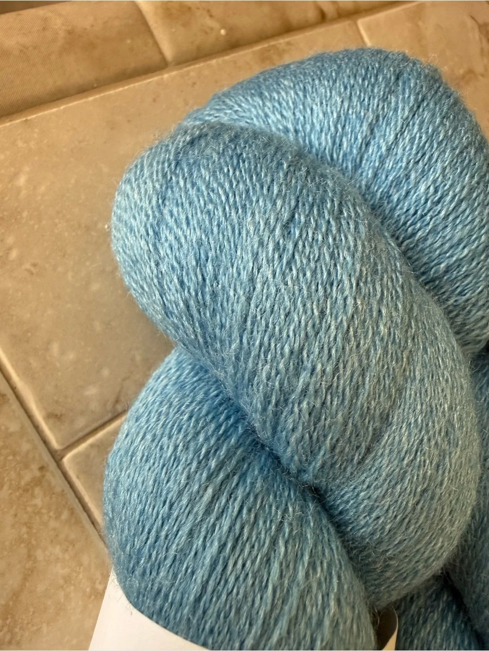 Jagger Spun Wool/Silk Blend Yarn -2 Skeins of Aegean Blue